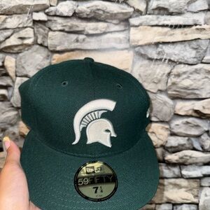 Green Cap with Spartan Logo